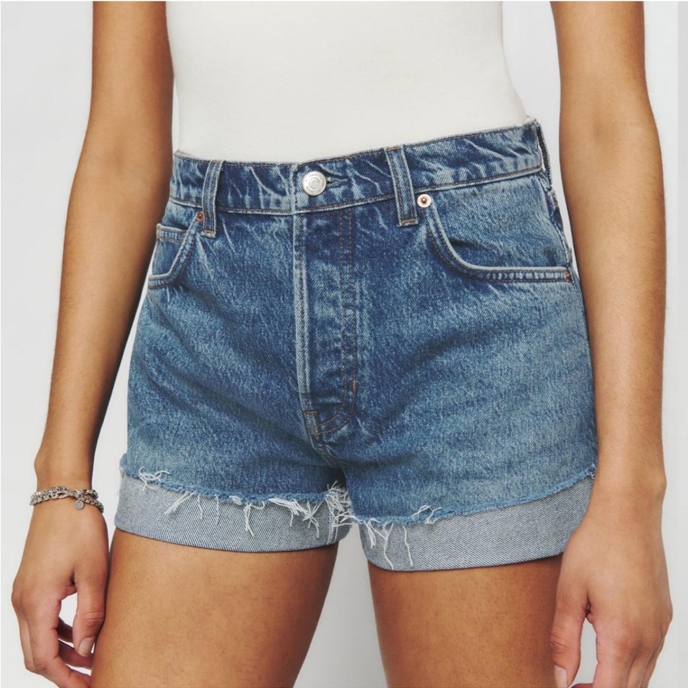 NWOT Reformation Charlene High Rise Jean Shorts